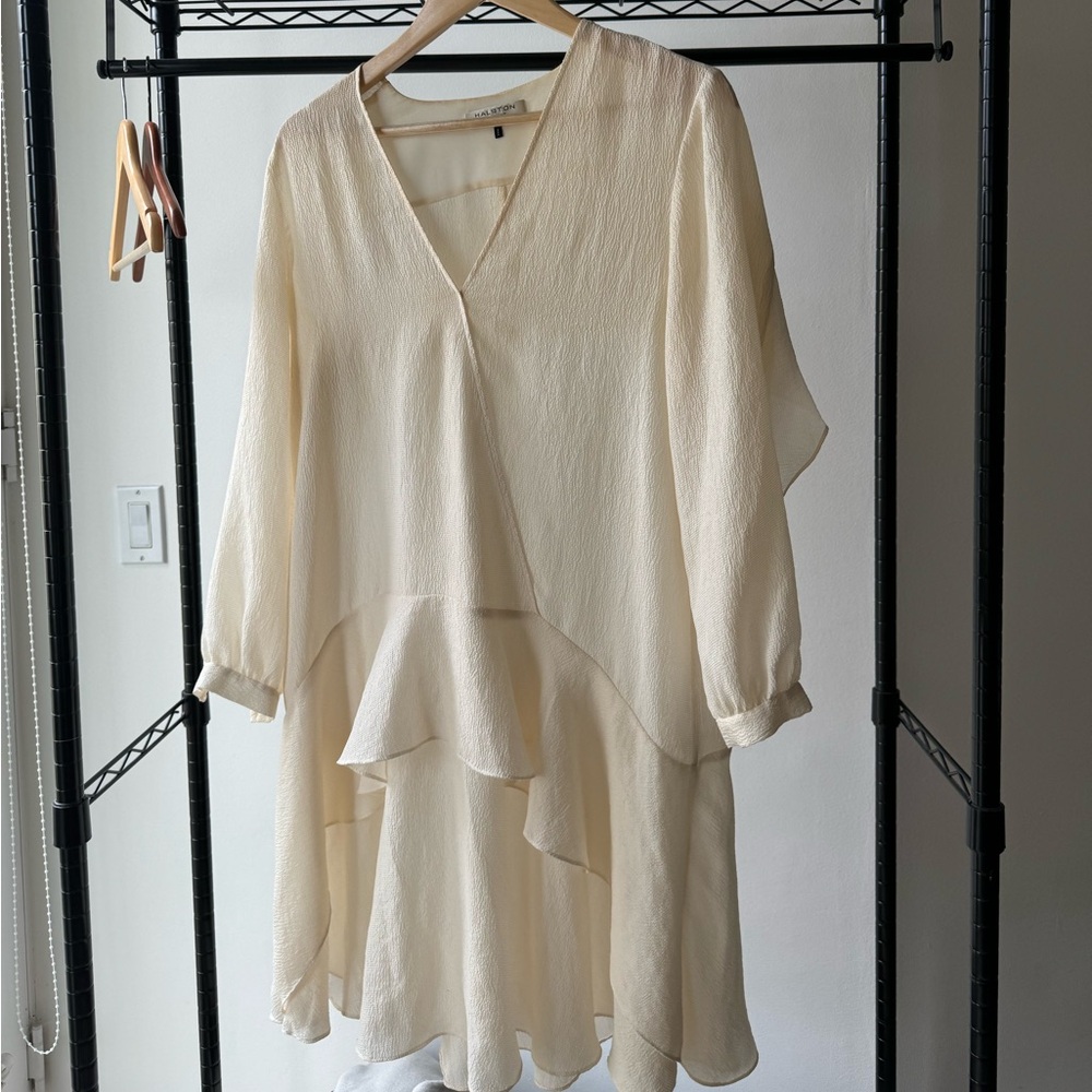 Halston Heritage Chiffon Caftan